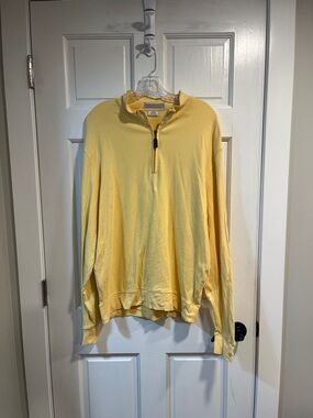 Vintage Martin Golf Quarter Zip in Buttery Yellow Color Size Large